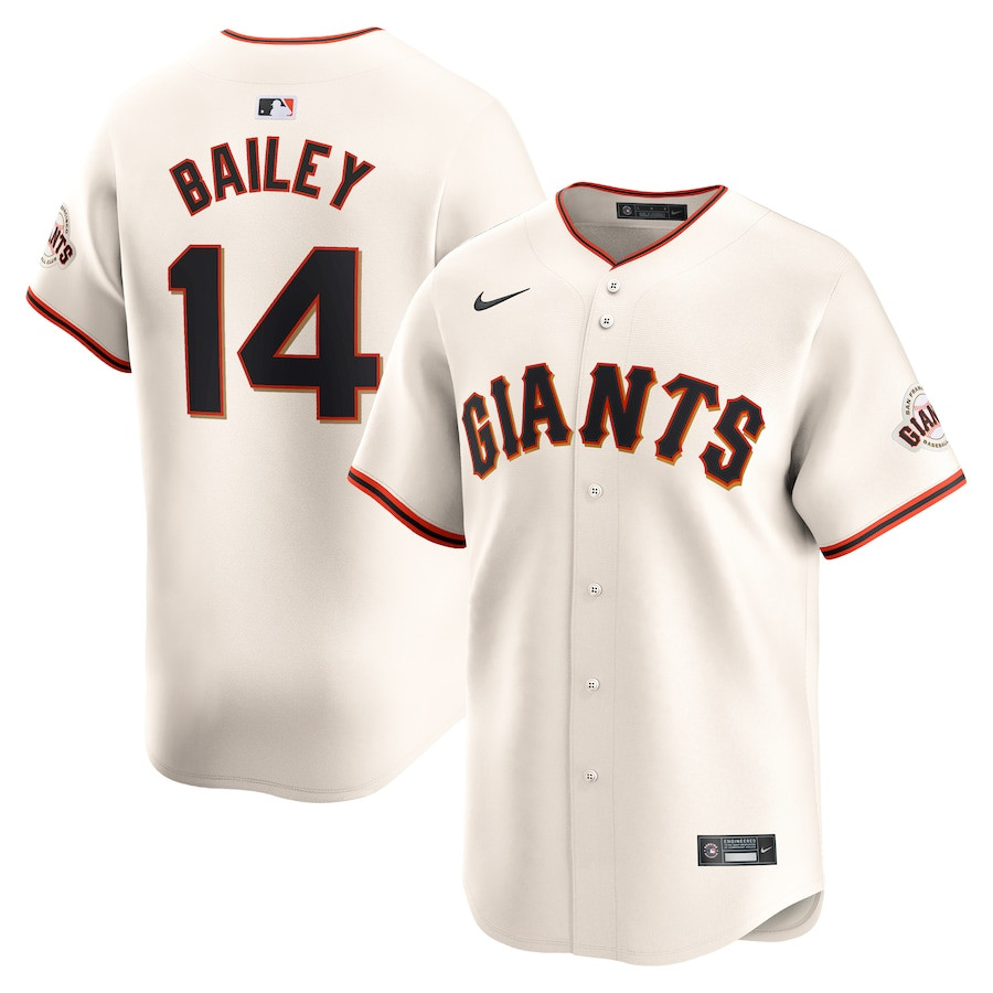Patrick Bailey 14 San Francisco Giants Home Limited Men Baseball Jersey - Cream 