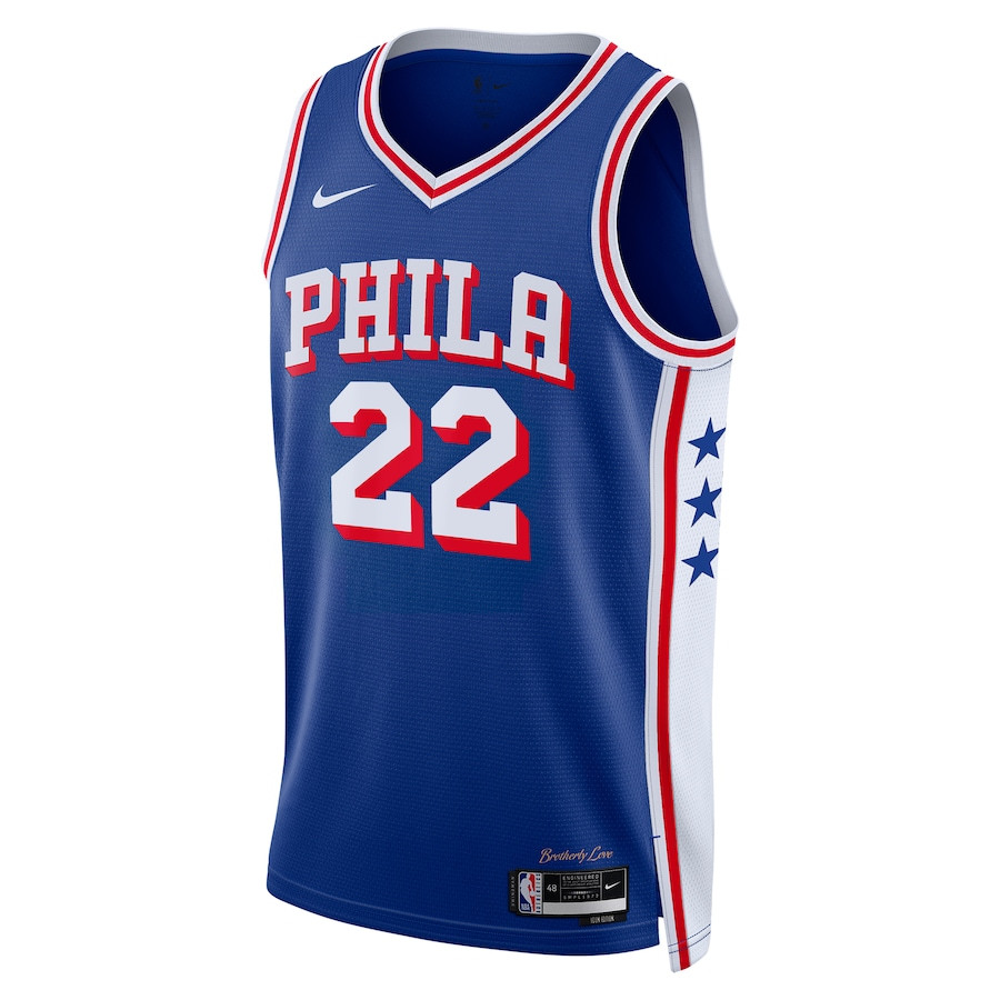 Alternative view of Patrick Beverley 22 Philadelphia 76ers 2023/24 Swingman Basketball Jersey - Icon Edition - Royal - JS722 