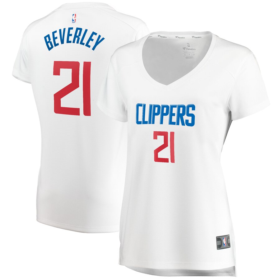 Patrick Beverley La Clippers Fanatics Branded Women's Fast Break Player Basketball Jersey - Association Edition - White