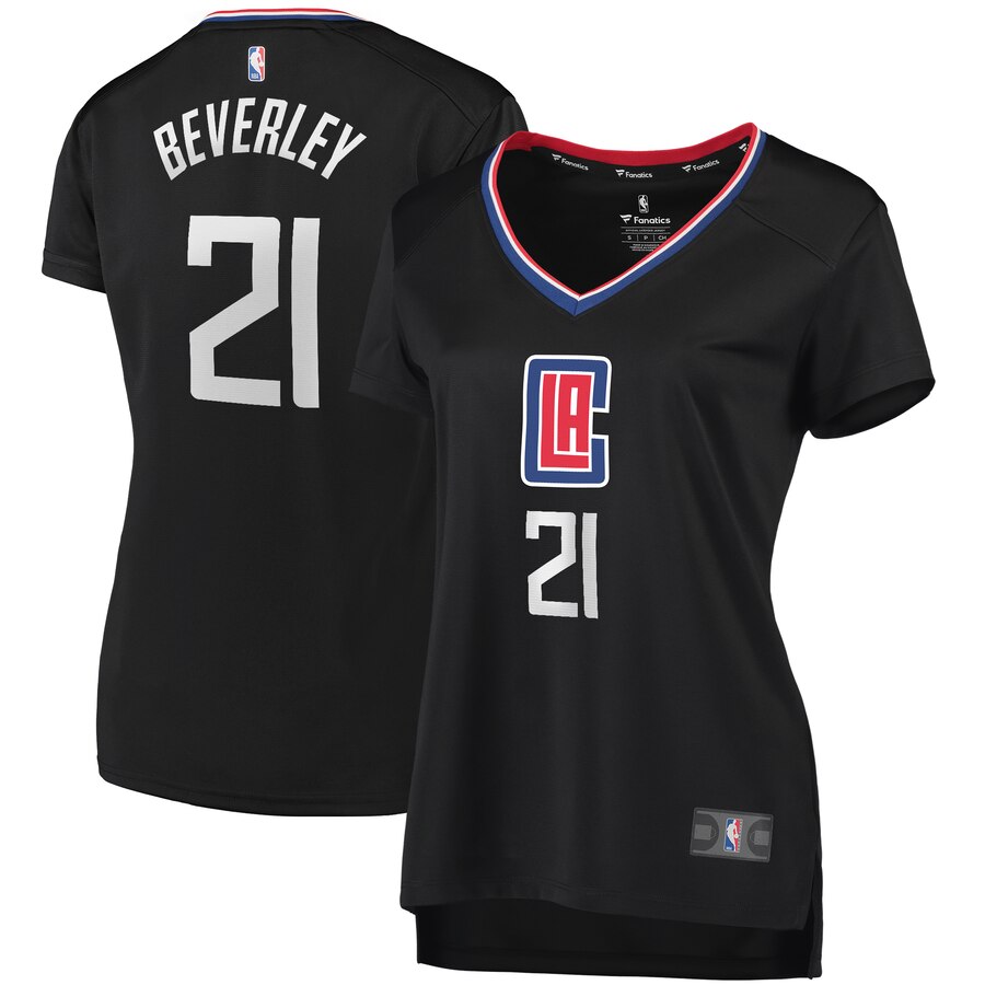 Patrick Beverley La Clippers Fanatics Branded Women's Fast Break Player Basketball Jersey - Statement Edition - Black