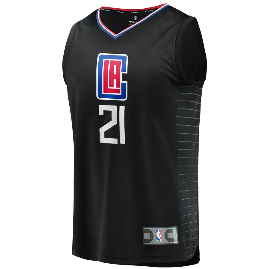 Alternative view of Patrick Beverley La Clippers Fanatics Branded Youth Fast Break Player Basketball Jersey - Statement Edition - Black