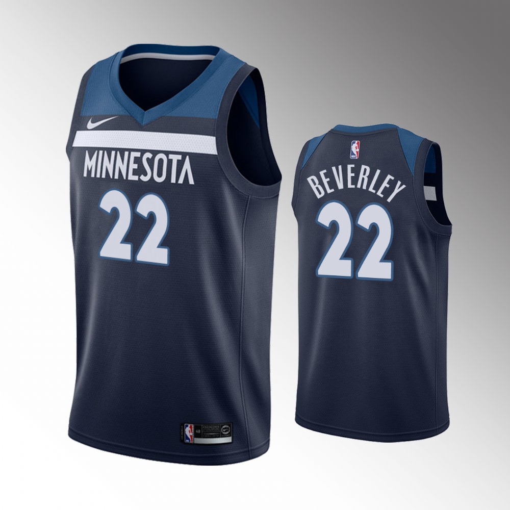 Patrick Beverley Minnesota Timberwolves 2021 Icon Edition Navy 2021 Trade Basketball Jersey
