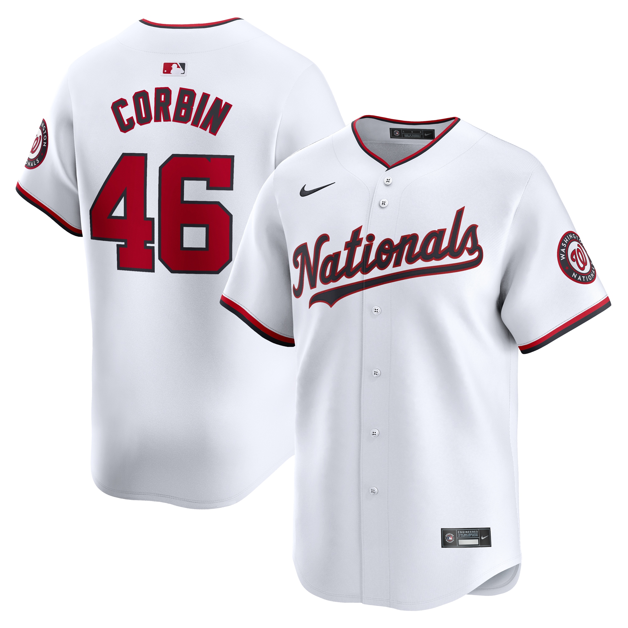 Patrick Corbin Washington Nationals Home Limited Player Baseball Jersey - White