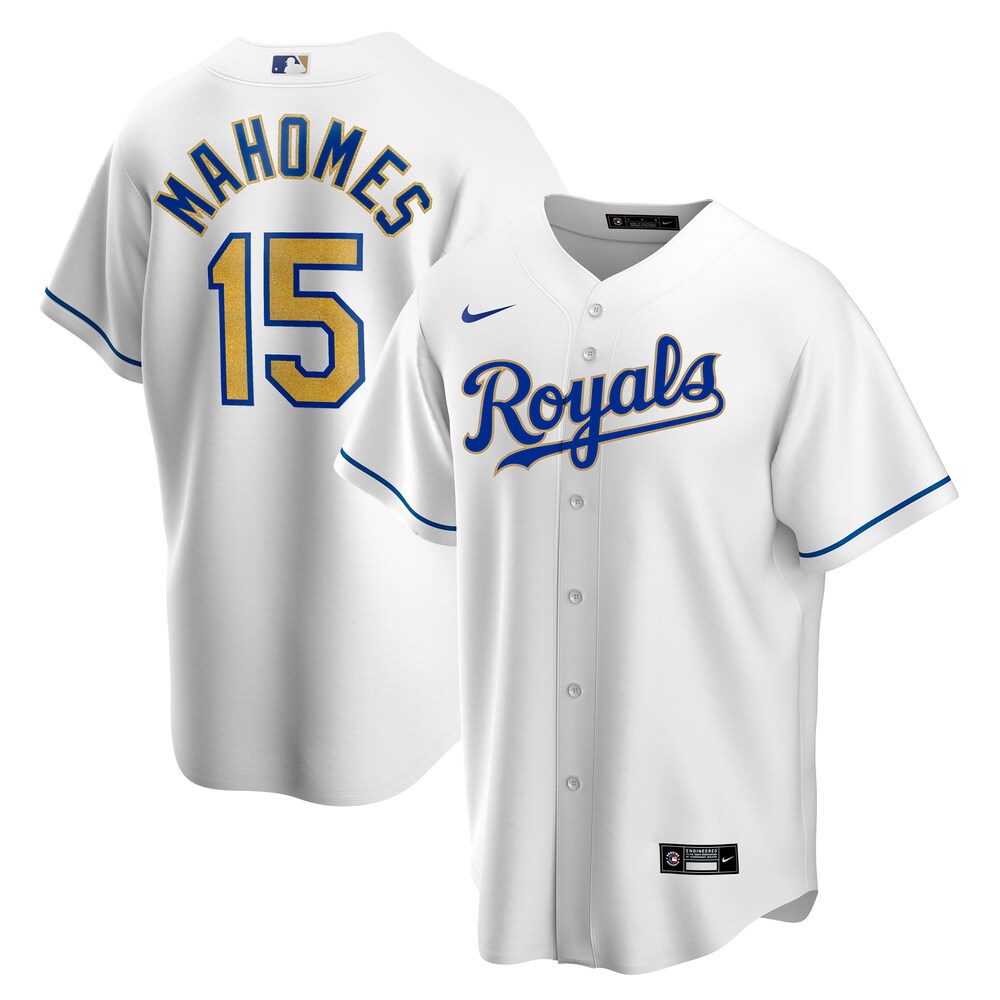 Patrick Mahomes Kansas City Royals Home 2020 Jersey - White