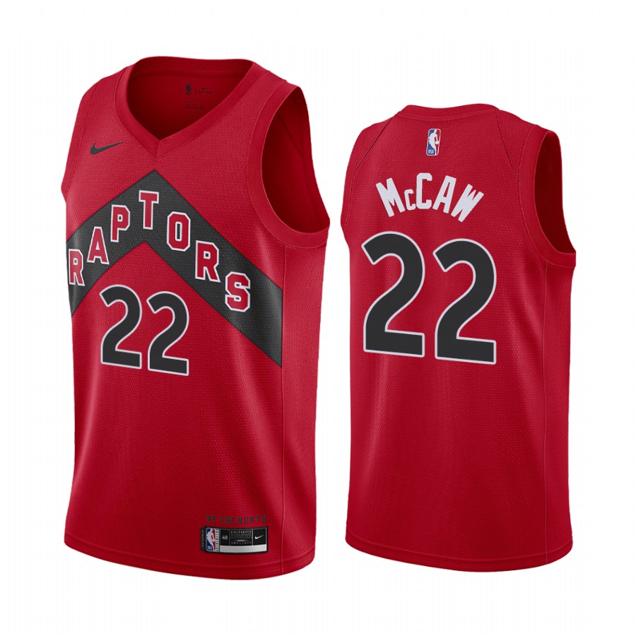 Patrick Mccaw Toronto Raptors Red Icon Edition New Uniform 2020-21 Basketball Jersey