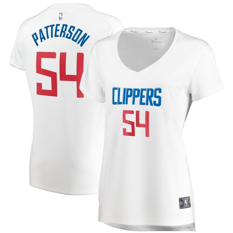 Patrick Patterson La Clippers Fanatics Branded Women's Fast Break Replica Basketball Jersey White - Association Edition