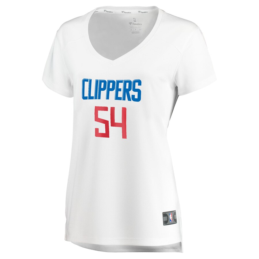 Alternative view of Patrick Patterson La Clippers Fanatics Branded Women's Fast Break Replica Basketball Jersey White - Association Edition