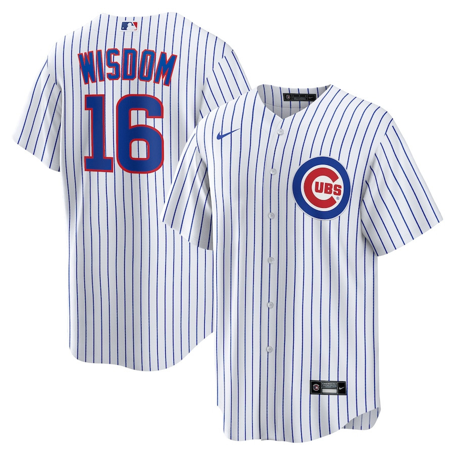 Patrick Wisdom 16 Chicago Cubs Home Men Baseball Jersey - White