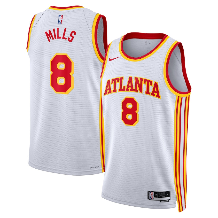 Patty Mills 8 Atlanta Hawks Unisex Swingman Basketball Jersey - Association Edition - White - JS402 