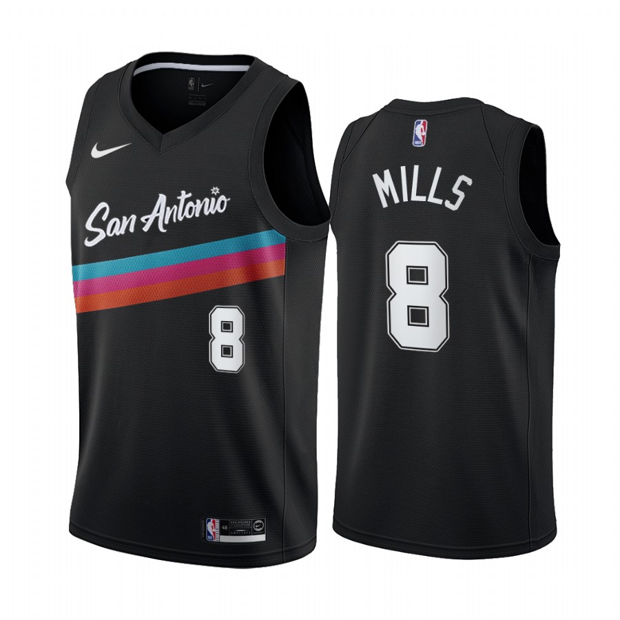 Patty Mills San Antonio Spurs Black City Edition Fiesta Colors 2020-21 Basketball Jersey