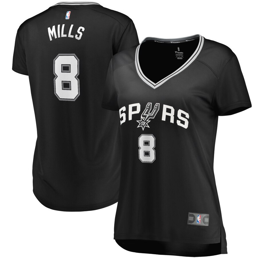 Patty Mills San Antonio Spurs Fanatics Branded Women's Fast Break Replica Player Basketball Jersey - Icon Edition - Black
