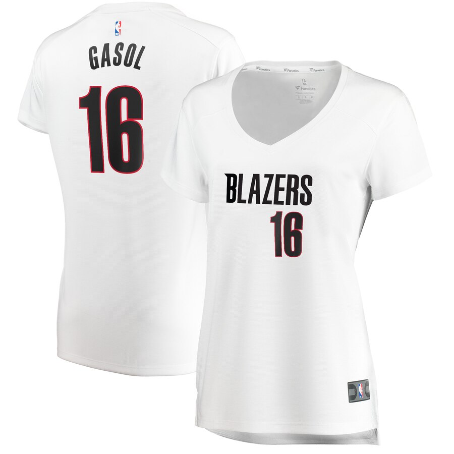 Pau Gasol Portland Trail Blazers Fanatics Branded Women's Fast Break Player Basketball Jersey - Association Edition - White