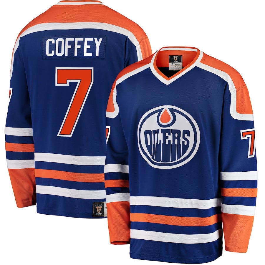 Paul Coffey 7 Edmonton Oilers Home Breakaway Hockey Jersey - Men - JS245 