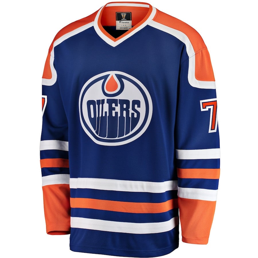 Alternative view of Paul Coffey 7 Edmonton Oilers Home Breakaway Hockey Jersey - Men - JS245 