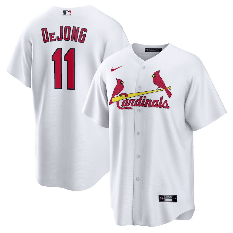 Paul DeJong 11 St. Louis Cardinals Home Men Baseball Jersey - White 