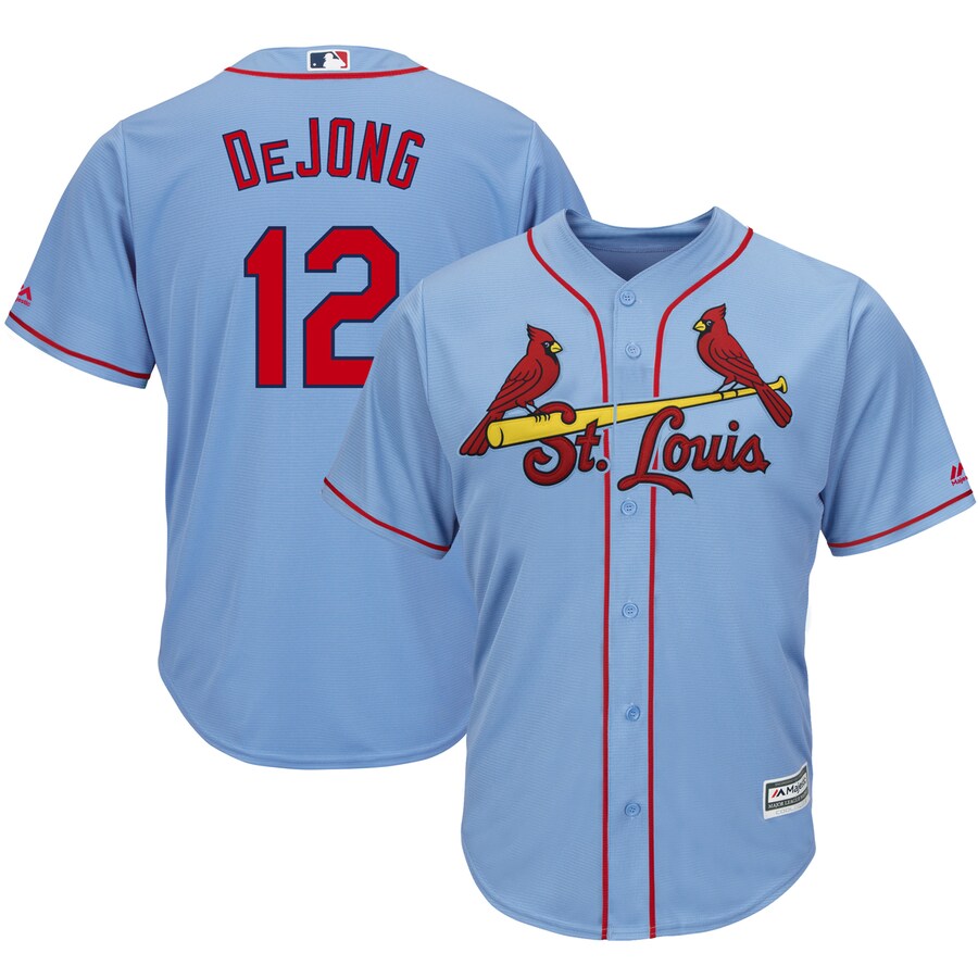 Paul Dejong St. Louis Cardinals Majestic Women's Alternate Cool Base Player Baseball Jersey - Horizon Blue