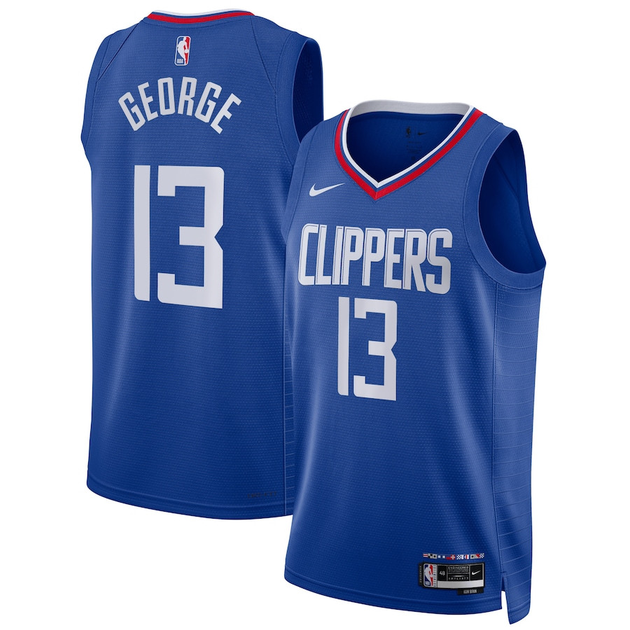 Paul George 13 Los Angeles Clippers Unisex Swingman Basketball Jersey - Icon Edition - Blue - JS345 