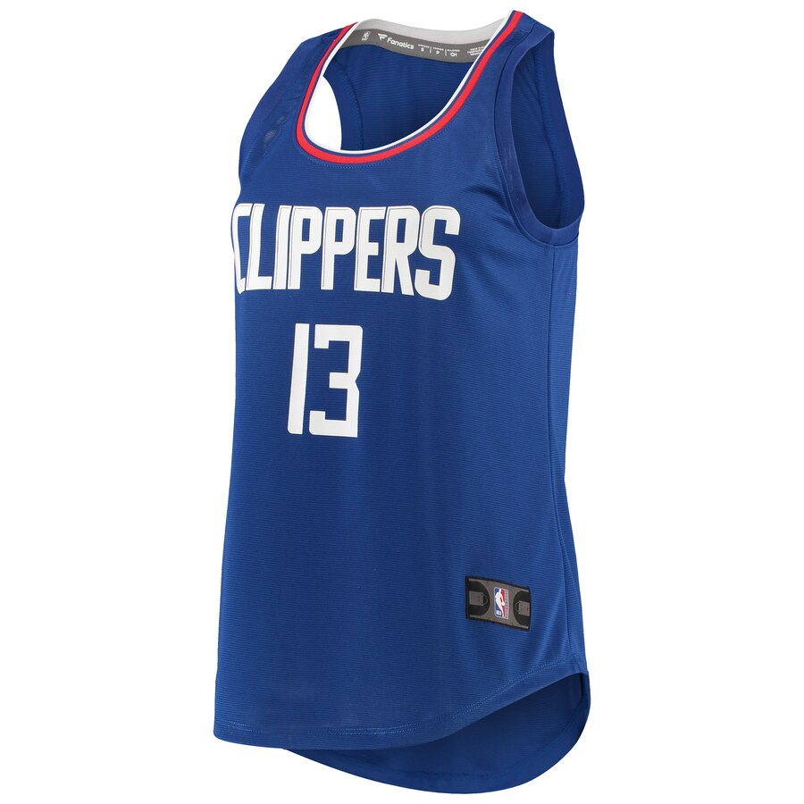 Alternative view of Paul George La Clippers Fanatics Branded Women's Fast Break Player Movement Basketball Jersey Tank Top - Royal