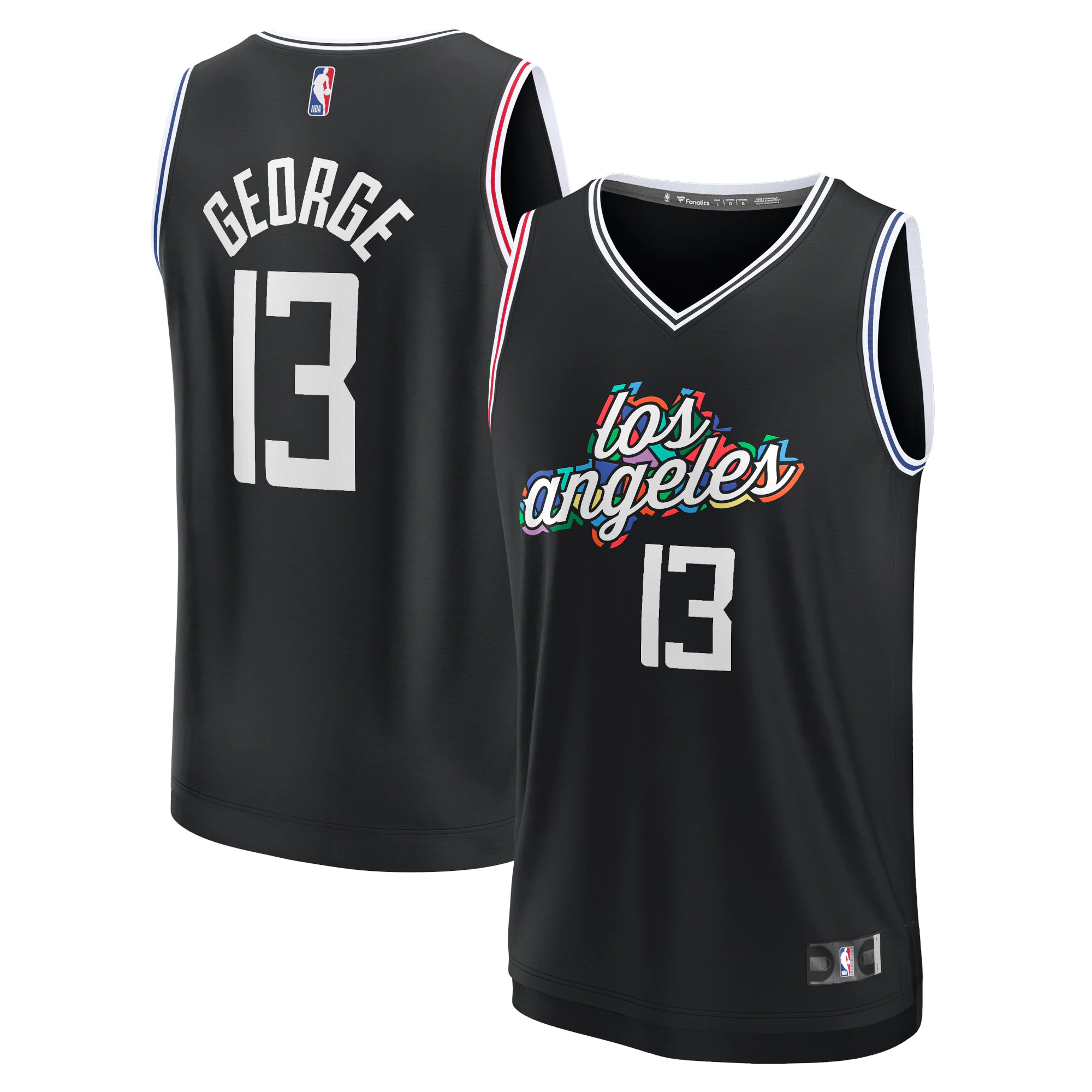 Paul George La Clippers Fanatics Branded Youth 2022/23 Fastbreak Basketball Jersey - City Edition - Black