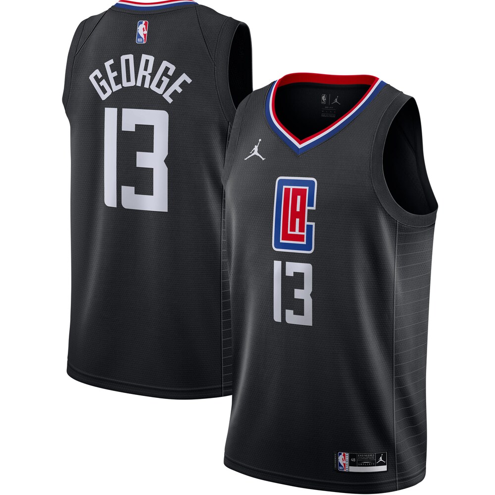 Paul George La Clippers Jordan Brand 2020/21 Swingman Basketball Jersey - Statement Edition - Black