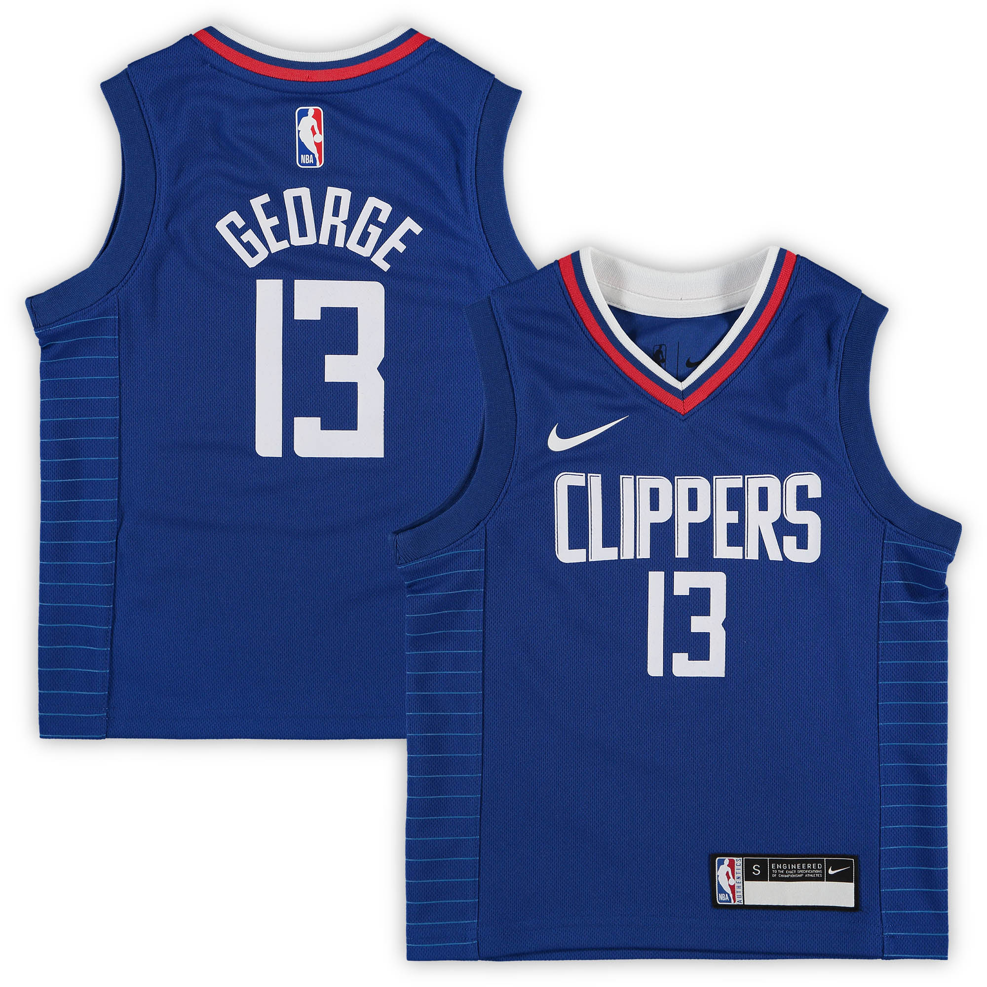 Paul George La Clippers Preschool 2020/21 Fast Break Replica Basketball Jersey - Royal - Icon Edition
