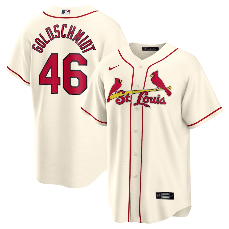 Paul Goldschmidt 46 St. Louis Cardinals Alternate Men Baseball Jersey - Cream 