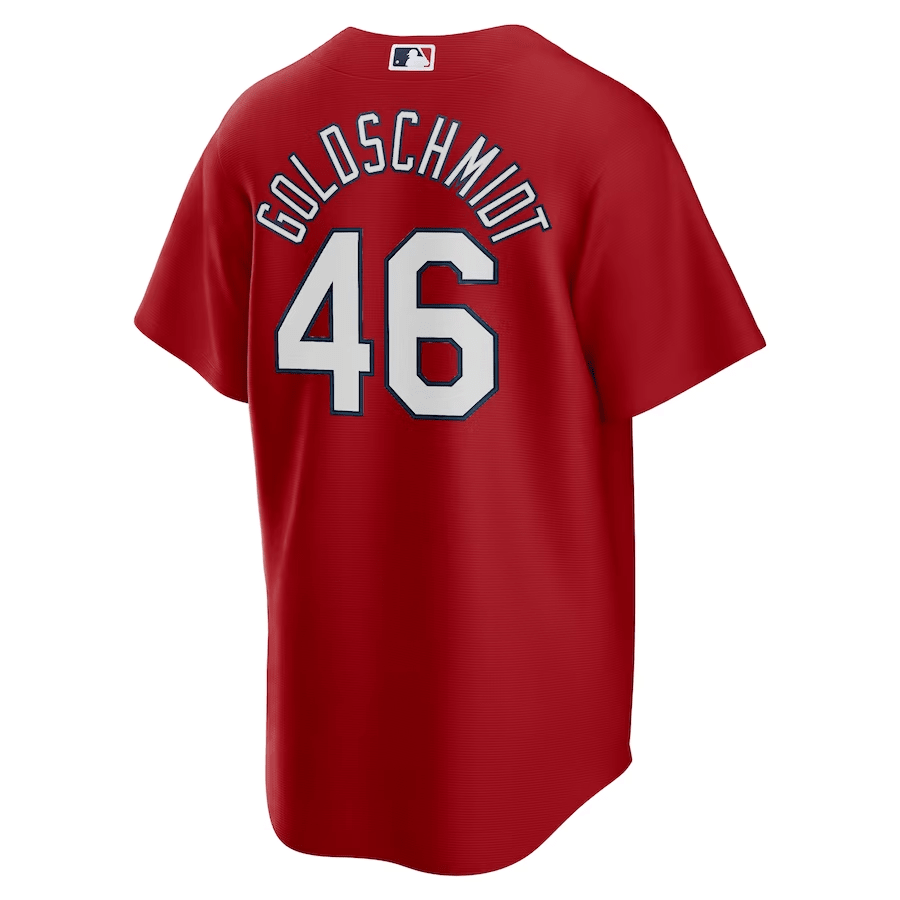 Alternative view of Paul Goldschmidt 46 St. Louis Cardinals Alternate Men Baseball Jersey - Red 