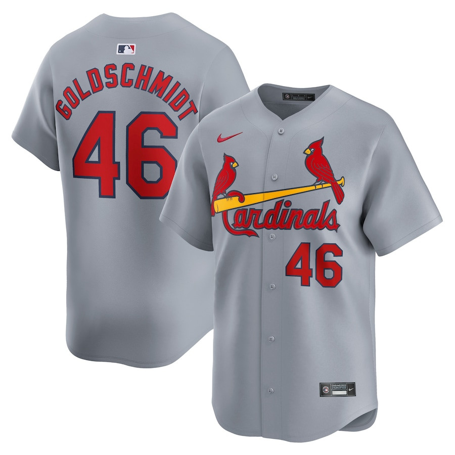 Paul Goldschmidt 46 St. Louis Cardinals Away Limited Player Men Baseball Jersey - Gray 
