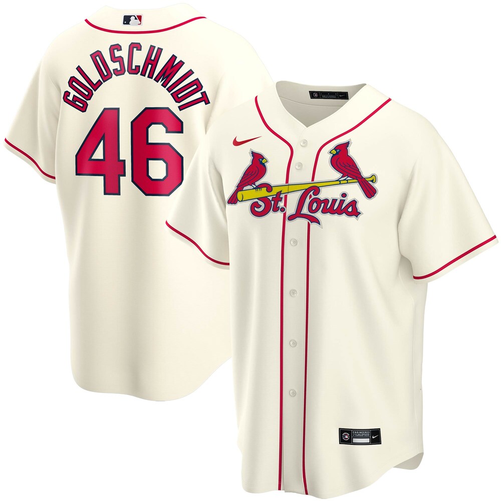 Paul Goldschmidt St. Louis Cardinals Alternate 2020 Player Baseball Jersey - Cream