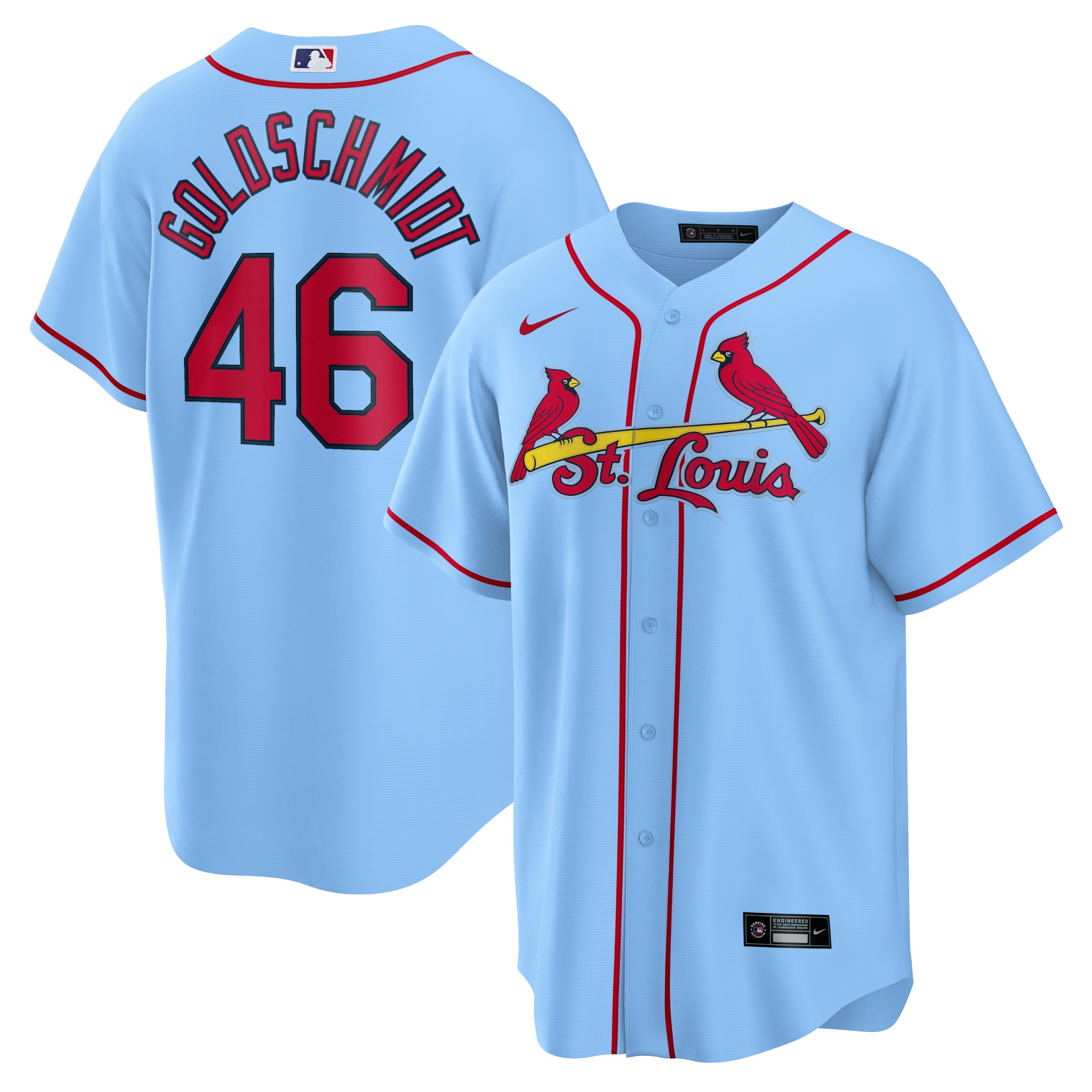 Paul Goldschmidt St. Louis Cardinals Alternate Replica Player Name Baseball Jersey – Red