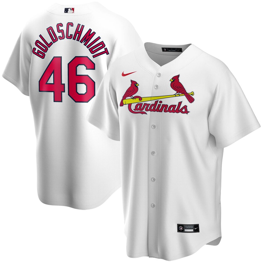 Paul Goldschmidt St. Louis Cardinals Home 2020 Replica Player Baseball Jersey ÃƒÂ¢Ã¢â€šÂ¬Ã¢â‚¬Å“ White