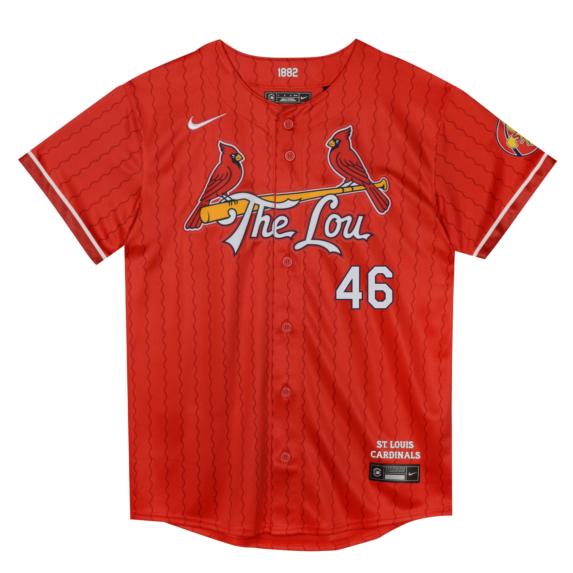 Alternative view of Paul Goldschmidt St. Louis Cardinals Preschool 2024 City Connect Limited Player Baseball Jersey - Red