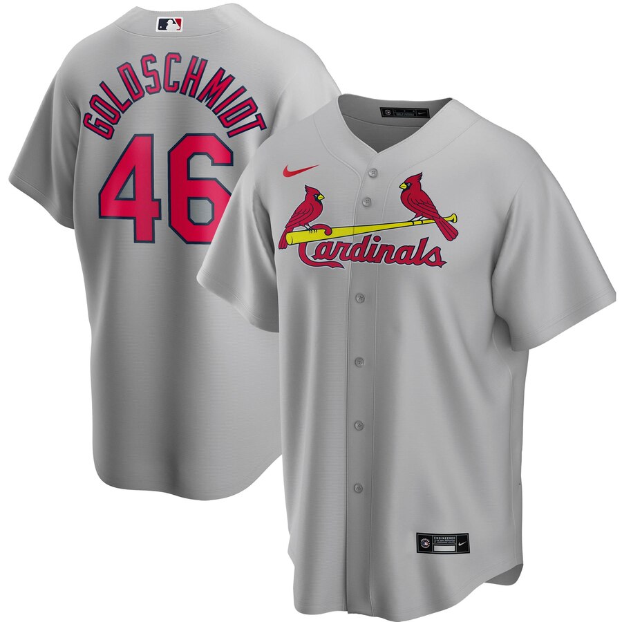 Paul Goldschmidt St. Louis Cardinals Road 2020 Replica Player Baseball Jersey ÃƒÂ¢Ã¢â€šÂ¬Ã¢â‚¬Å“ Gray