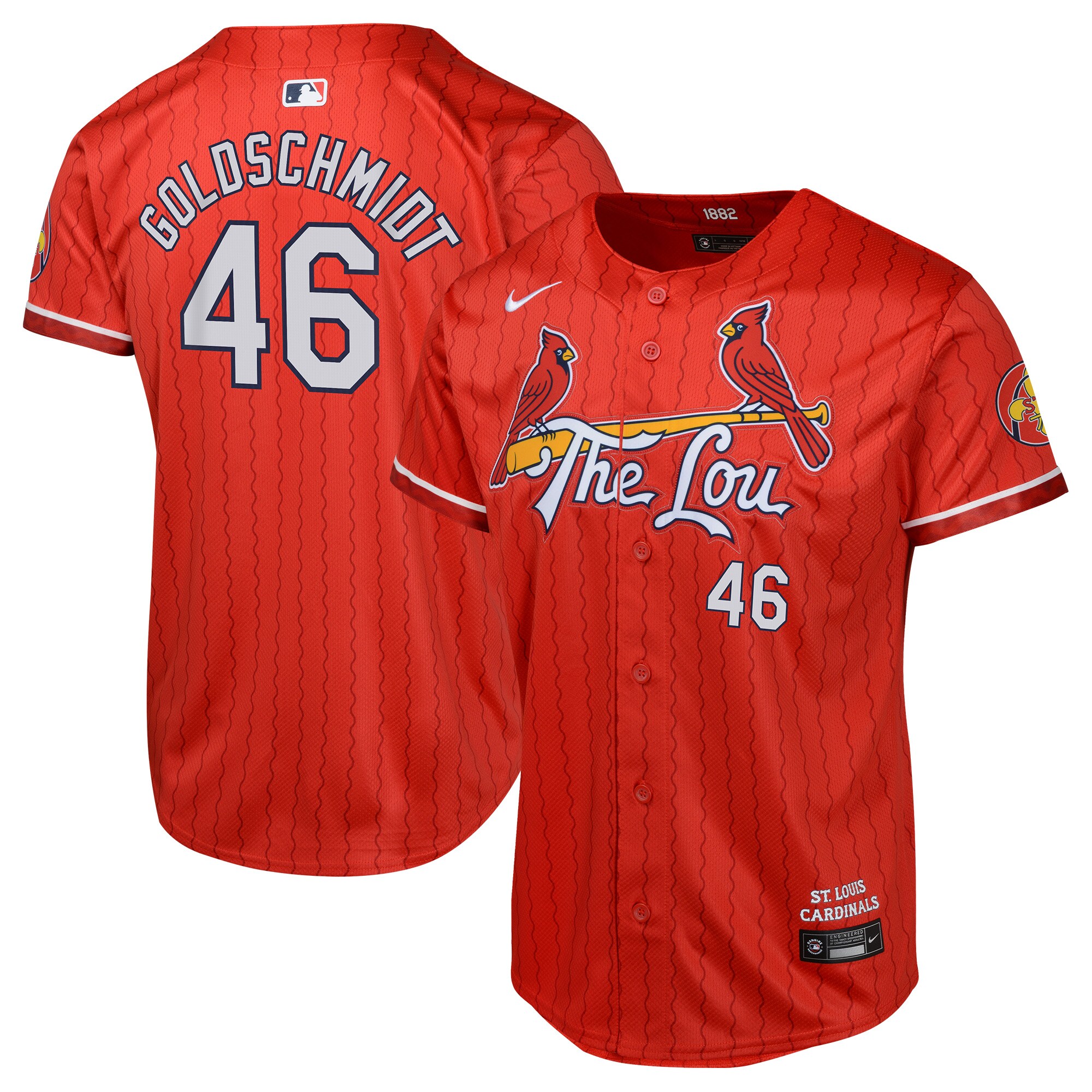 Paul Goldschmidt St. Louis Cardinals Youth 2024 City Connect Limited Player Baseball Jersey - Red