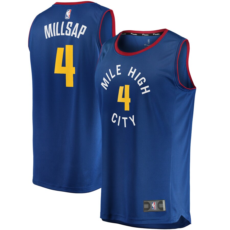 Paul Millsap Denver Nuggets Fanatics Branded Fast Break Player Basketball Jersey - Statement Edition - Blue