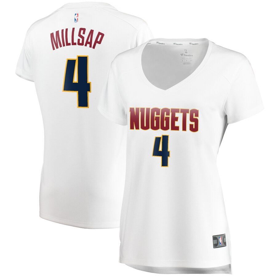 Paul Millsap Denver Nuggets Fanatics Branded Women's Fast Break Player Basketball Jersey - Association Edition - White