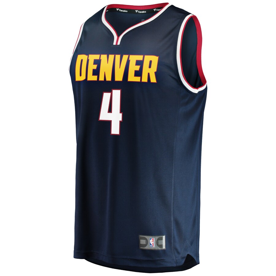 Alternative view of Paul Millsap Denver Nuggets Fanatics Branded Youth Fast Break Replica Basketball Jersey Blue - Icon Edition