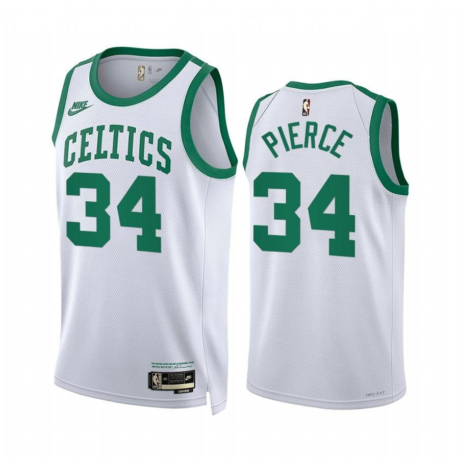 Paul Pierce Boston Celtics Classic Edition White 34 Basketball Jersey Year Zero - Men Basketball Jersey - JS386