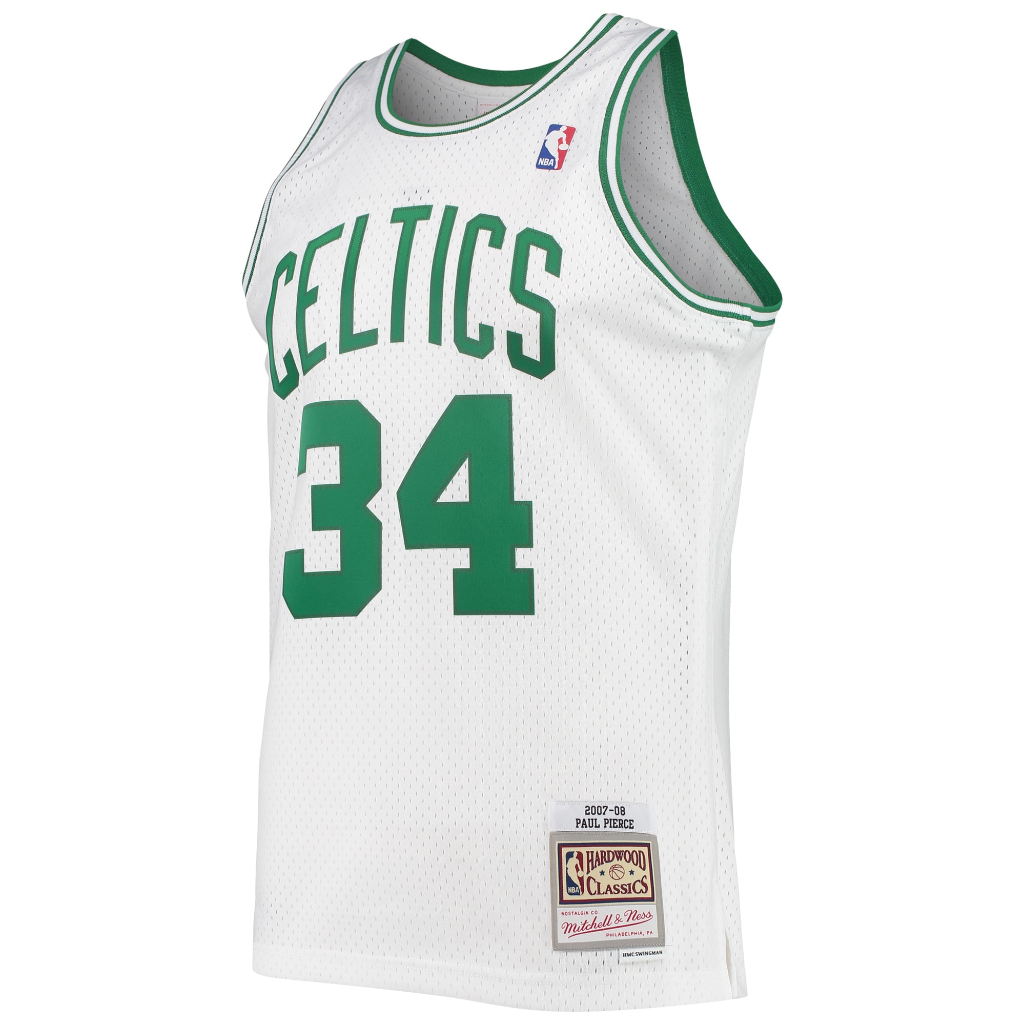 Alternative view of Paul Pierce Boston Celtics Mitchell & Ness Hardwood Classics Swingman Basketball Jersey - White