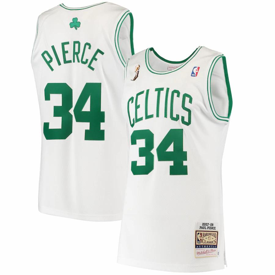 Paul Pierce Boston Celtics Mitchell & Ness 2007 Hardwood Classics Basketball Jersey - White