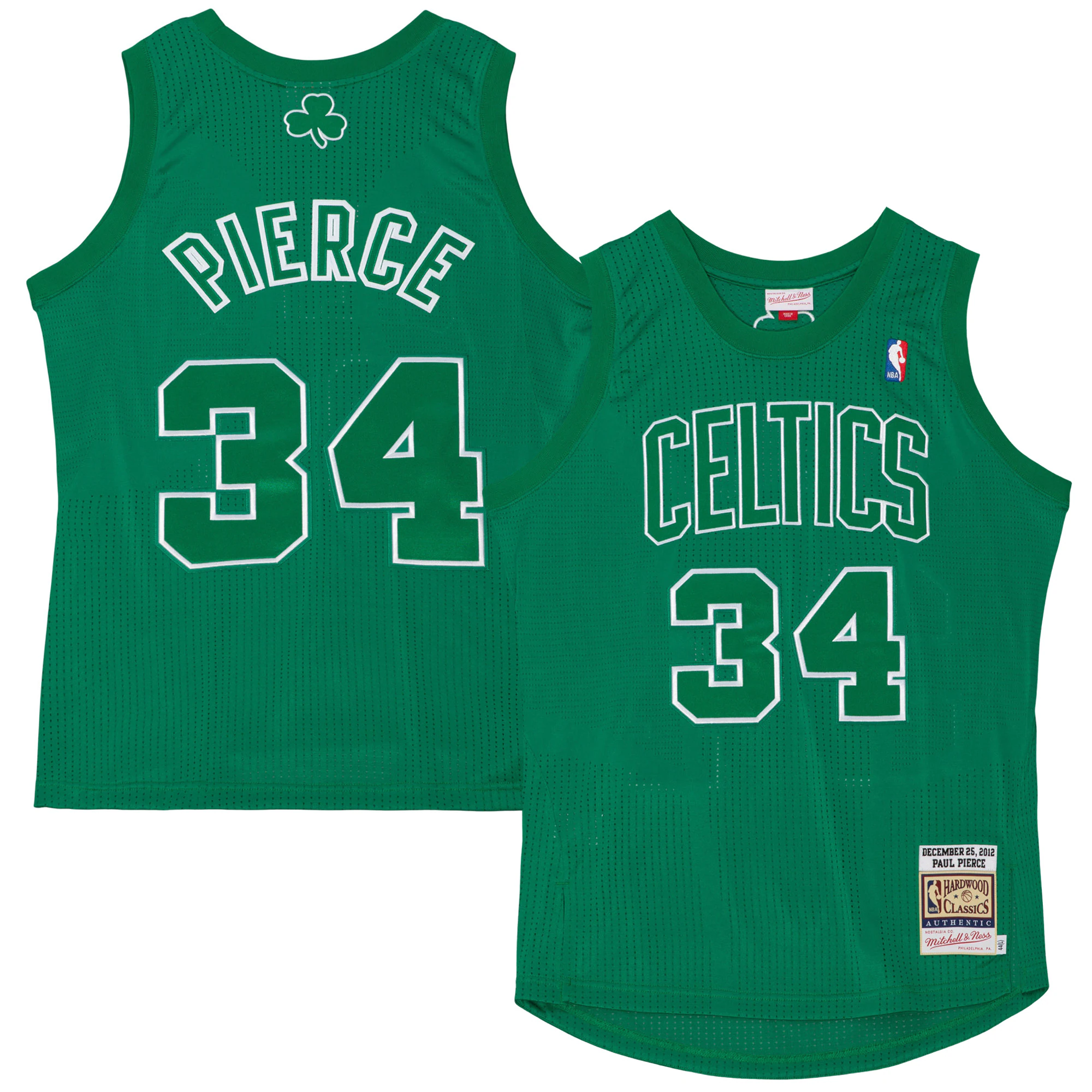 Paul Pierce Boston Celtics Mitchell & Ness 2012 Authentic Player Basketball Jersey - Kelly Green