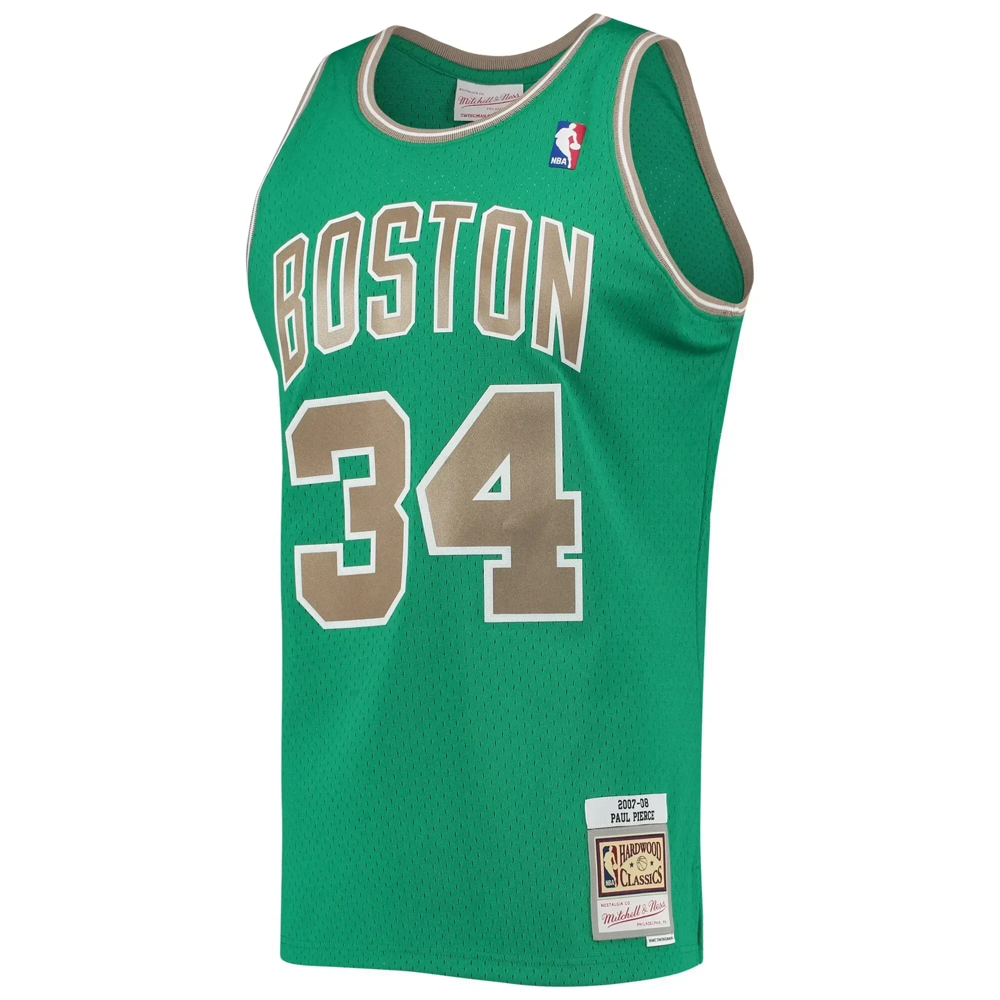 Alternative view of Paul Pierce Boston Celtics Mitchell & Ness Hardwood Classics Swingman Basketball Jersey - Kelly Green - JS138 