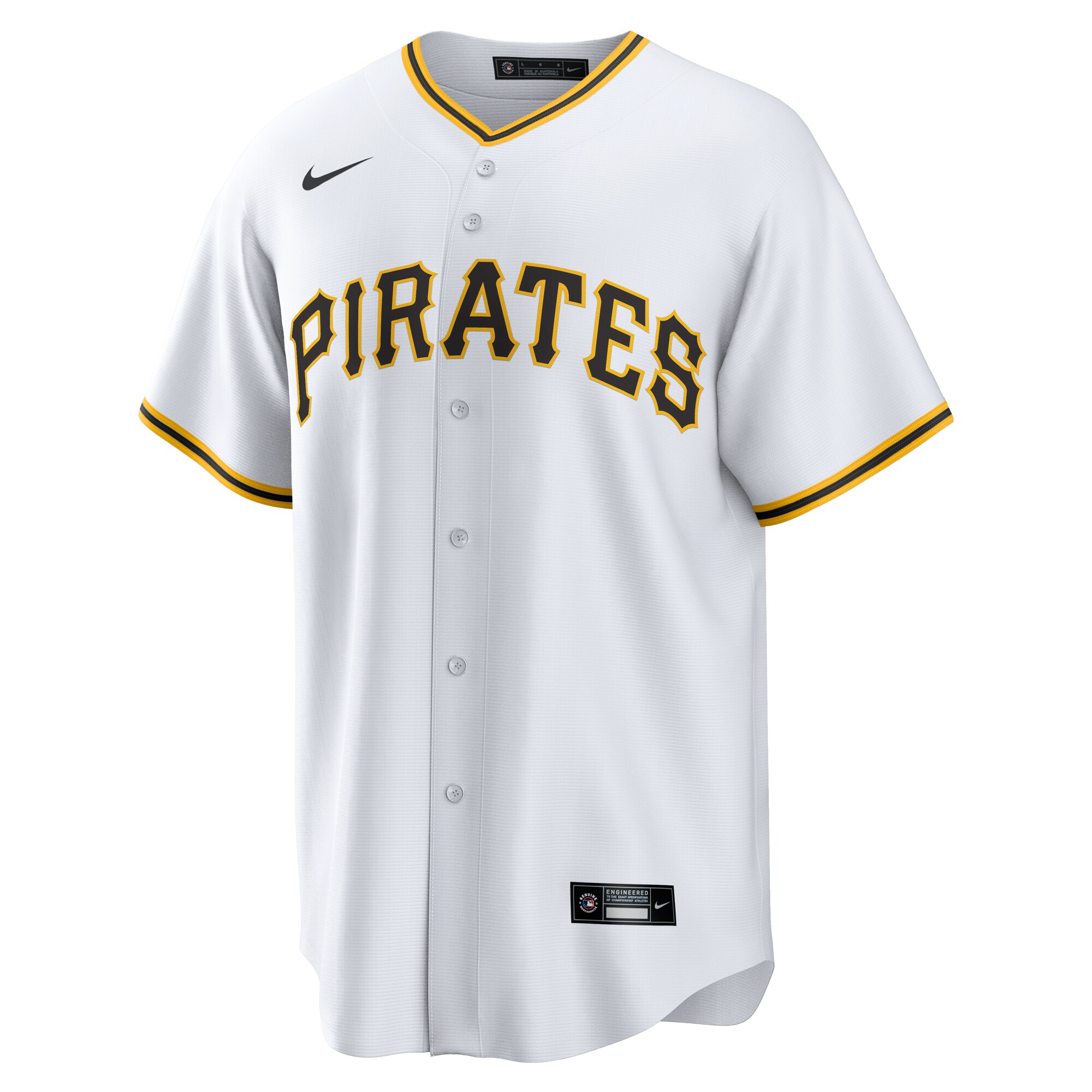 Alternative view of Paul Skenes Pittsburgh Pirates Home Replica Player Baseball Jersey - White