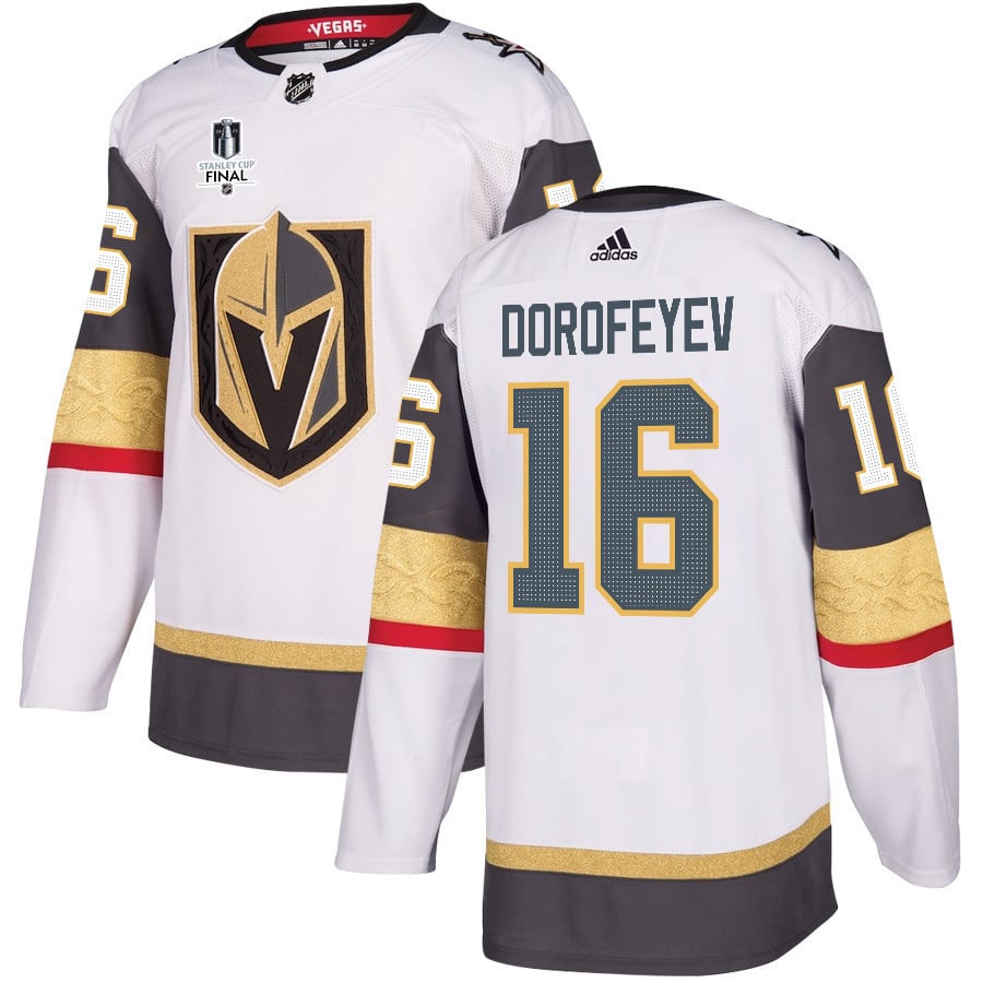 Pavel Dorofeyev 16 Vegas Golden Knights Stanley Cup 2023 Final Patch Away Breakaway Men Hockey Jersey - White - JS688 