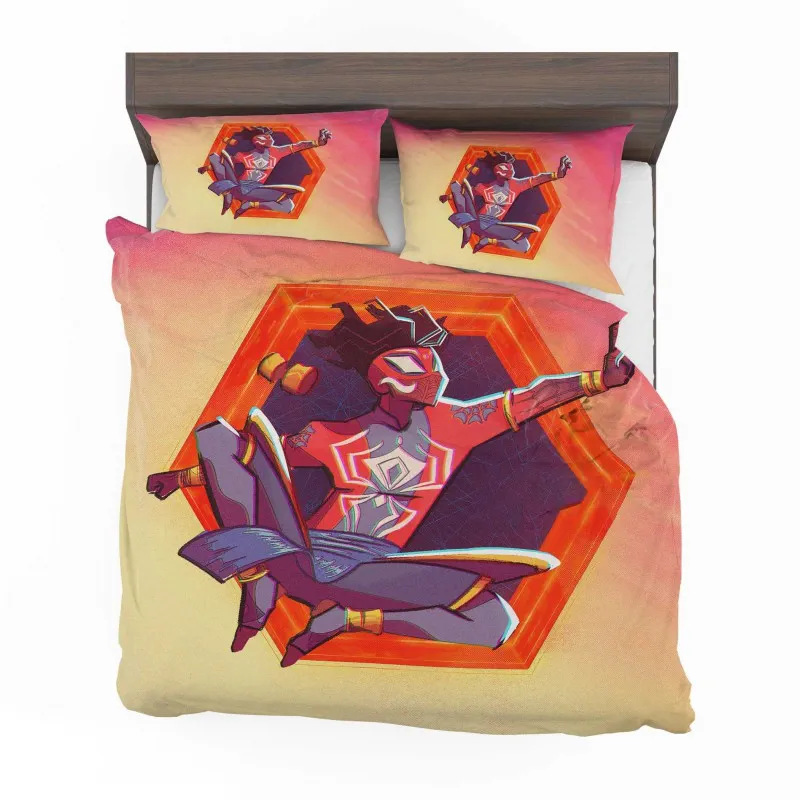 Alternative view of Pavitr Prabhakar SpiderMans Journey Bedding Set - Custom Bedding Set