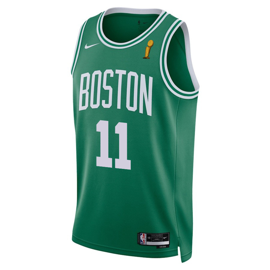 Alternative view of Payton Pritchard 11 Boston Celtics 2024 FINALS CHAMPIONS Basketball Jersey - Icon Edition - Kelly Green - JS419
