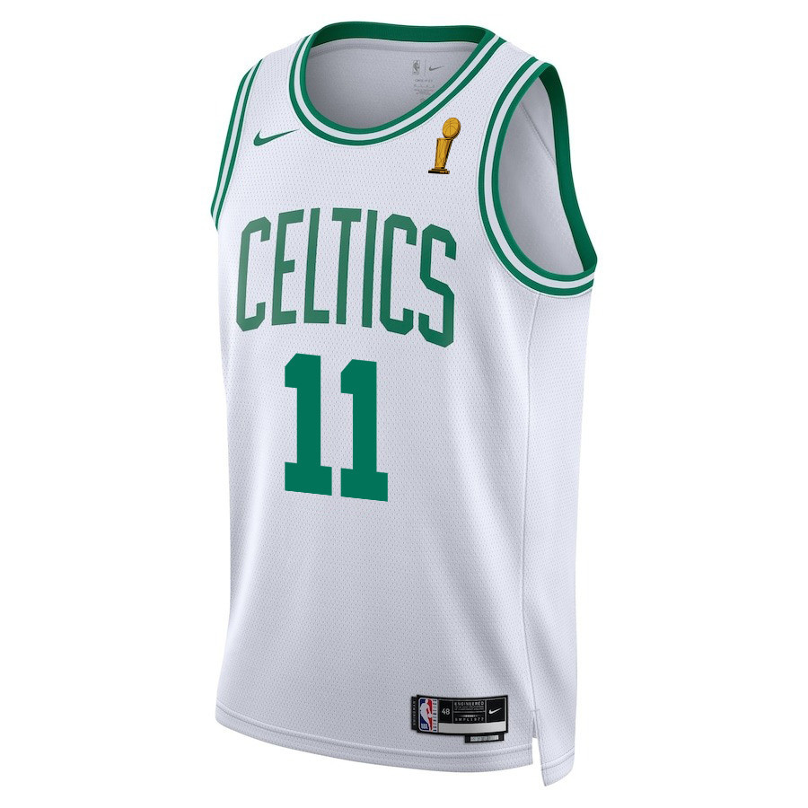 Alternative view of Payton Pritchard 11 Boston Celtics 2024 FINALS CHAMPIONS Swingman Basketball Jersey - Association Edition - White - JS655