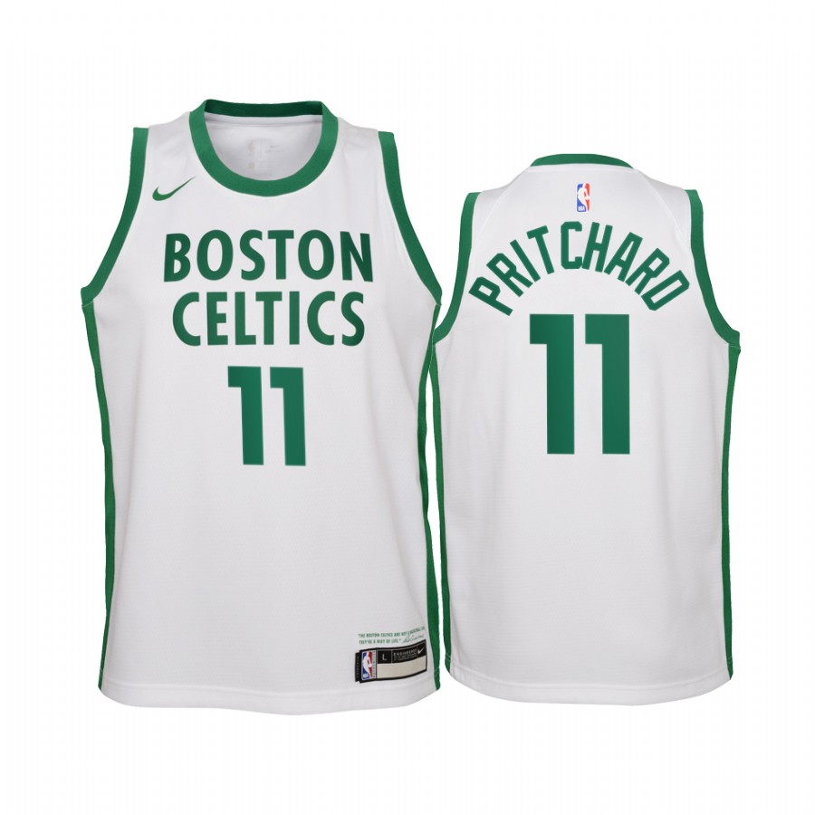 Payton Pritchard Boston Celtics 2020-21 City White Youth Basketball Jersey - New Uniform