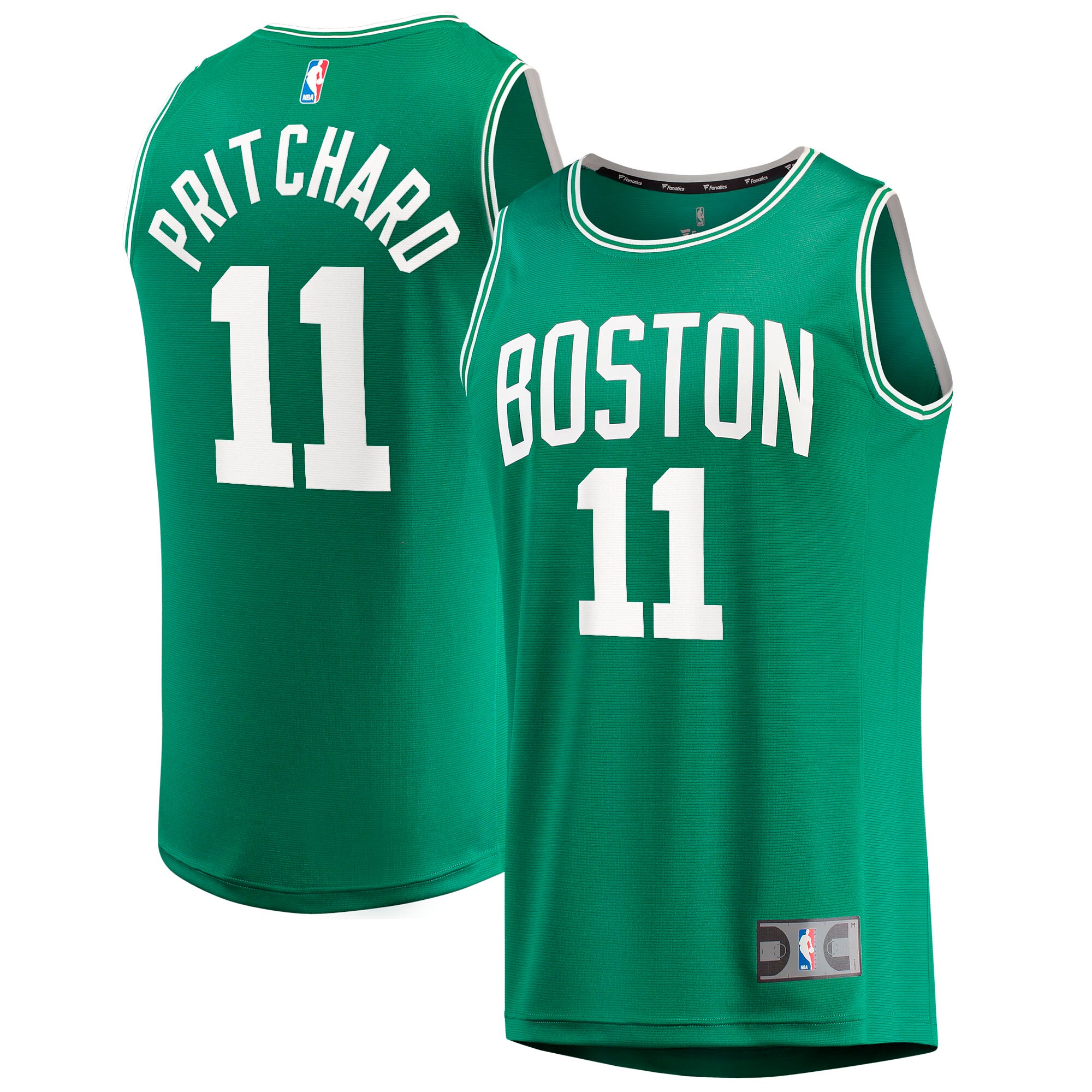 Alternative view of Payton Pritchard Boston Celtics Fanatics Branded 2021/22 Fast Break Replica Basketball Jersey - Icon Edition - Kelly Green