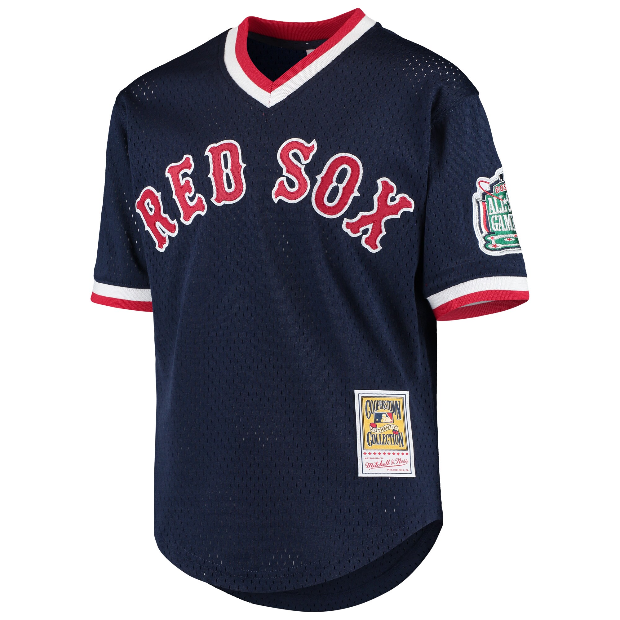 Alternative view of Pedro Martinez Boston Red Sox Mitchell & Ness Youth Cooperstown Collection Mesh Batting Practice Jersey - Navy